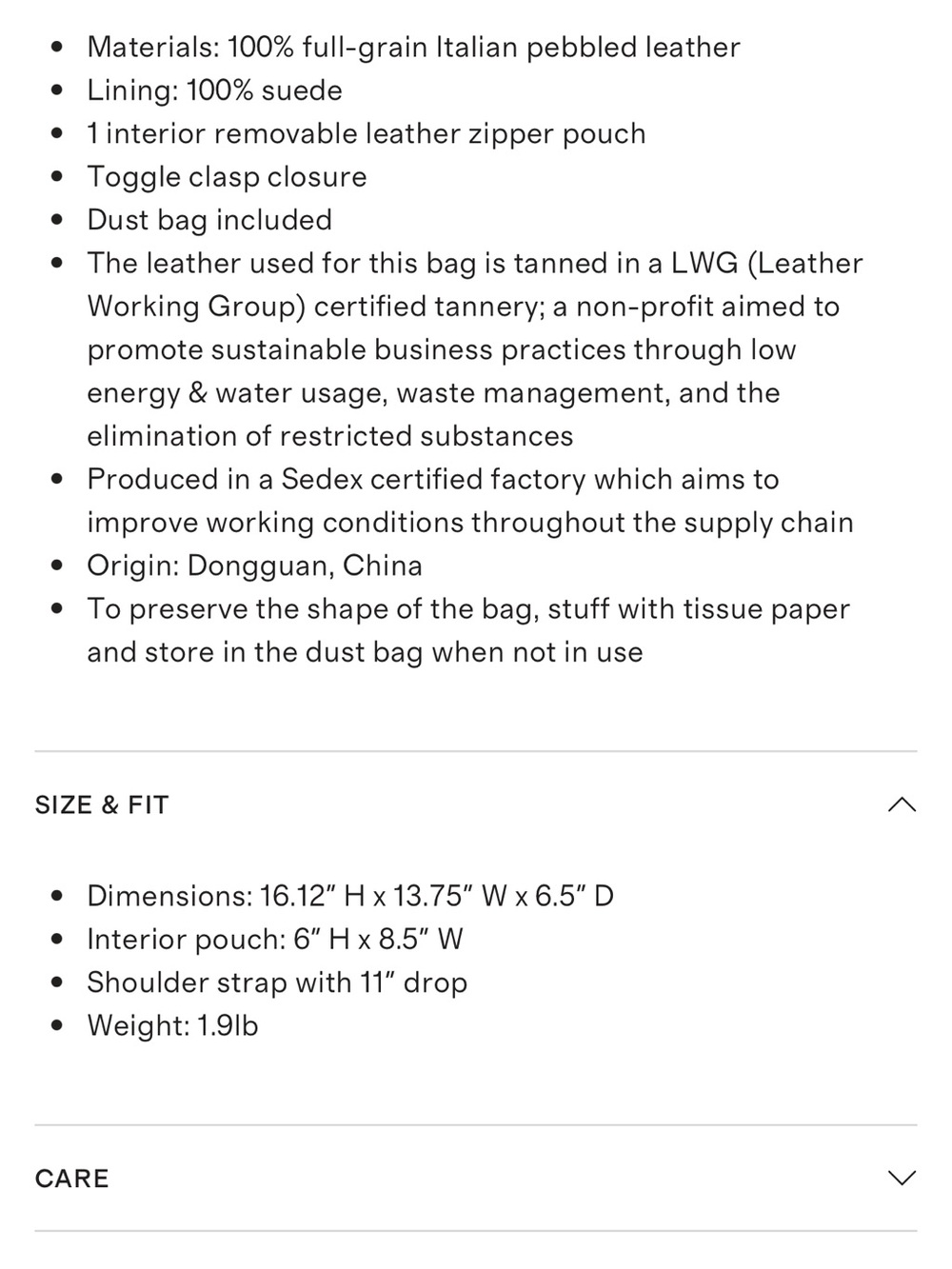 Large leather Bucket Bag - Picture 12 of 12